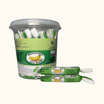 Bananinha Santa Branca – Pote com 30 Unidades (1,05kg)