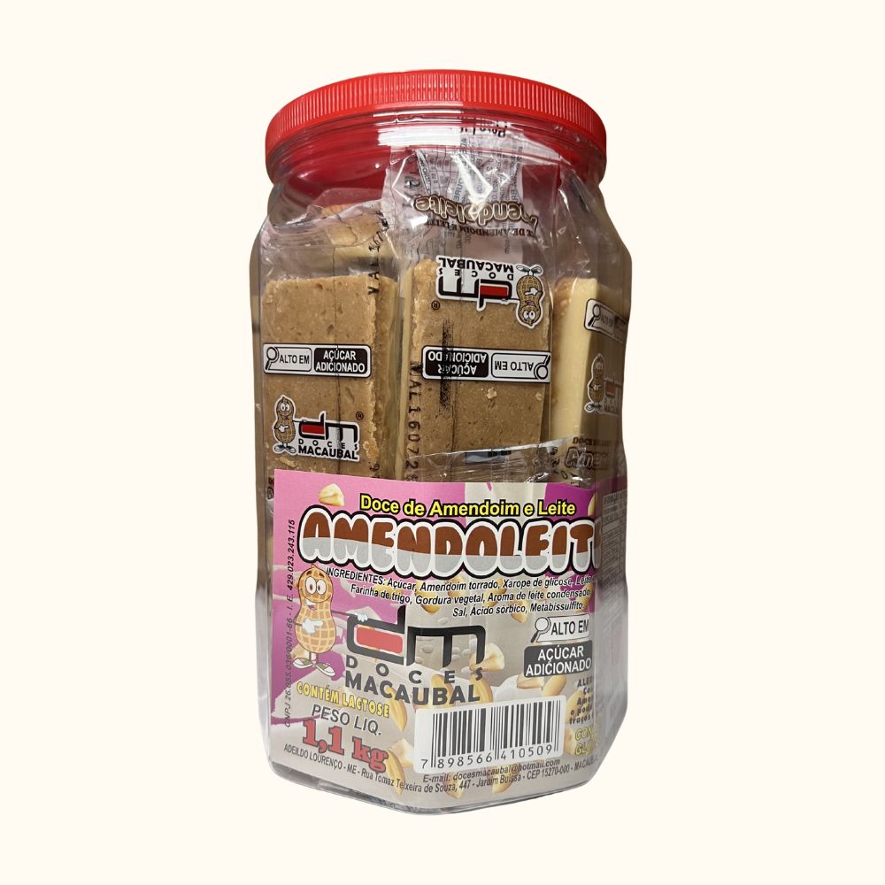 Amendoleite de Amendoim e Leite – Pote 1kg com (20 Unidades)