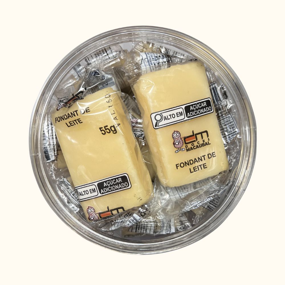 Fondant de Leite Tradicional – Pote 1,2kg com 20 Unidades