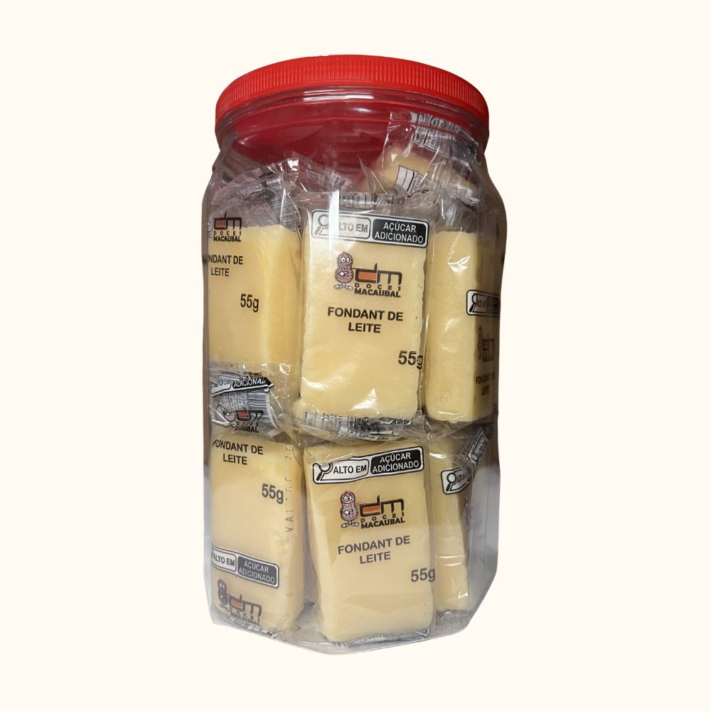 Fondant de Leite Tradicional – Pote 1,2kg com 20 Unidades