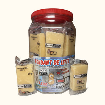 Fondant de Leite Tradicional – Pote 1,2kg com 20 Unidades