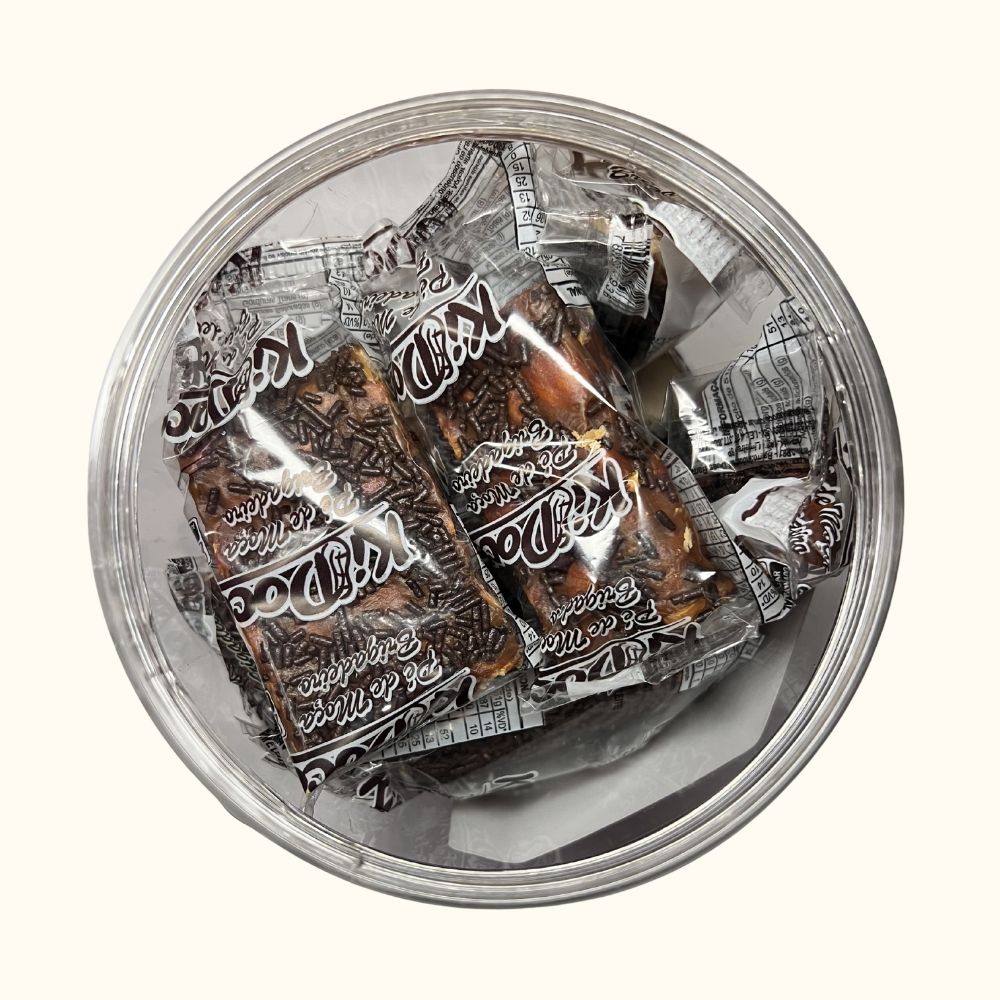 Pé de Moça Tipo Brigadeiro KIDoce – Pote 1,05kg com 20 Unidades