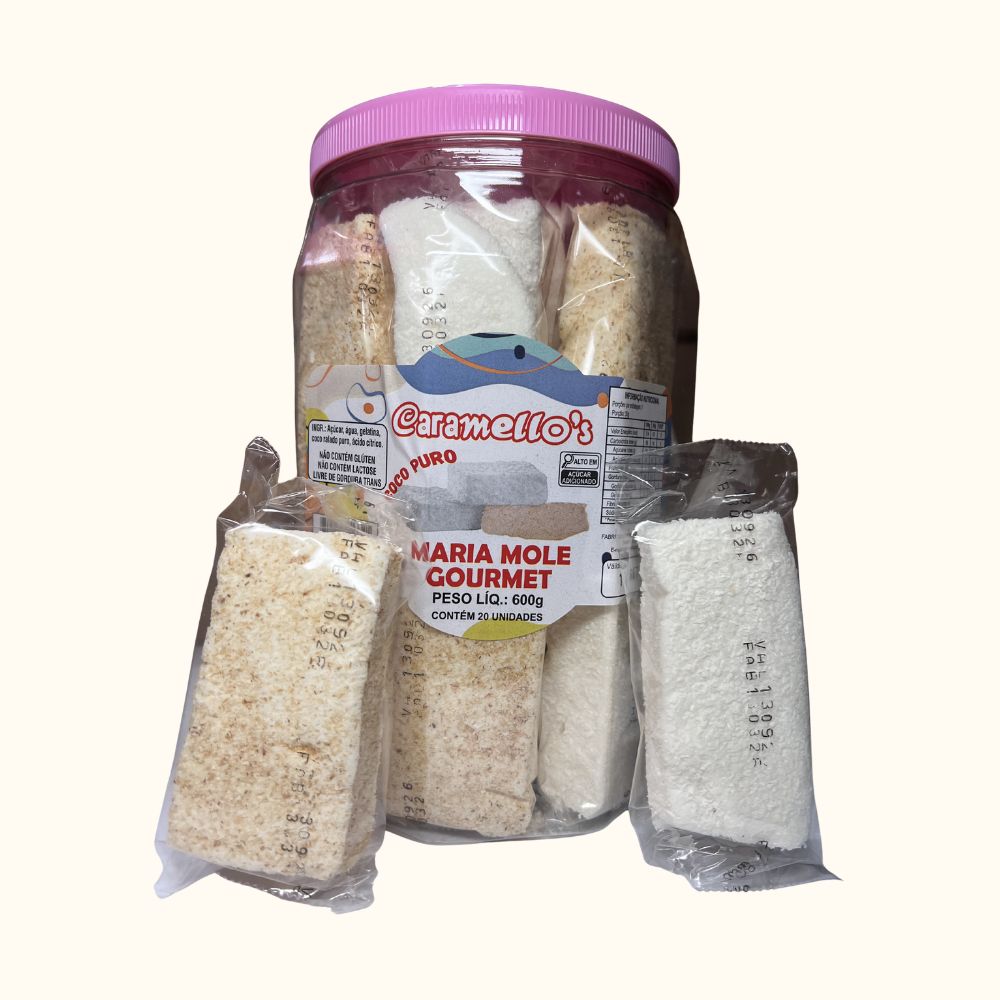 Maria Mole Gourmet Caramello’s – Pote 600g com (20 Unidades)