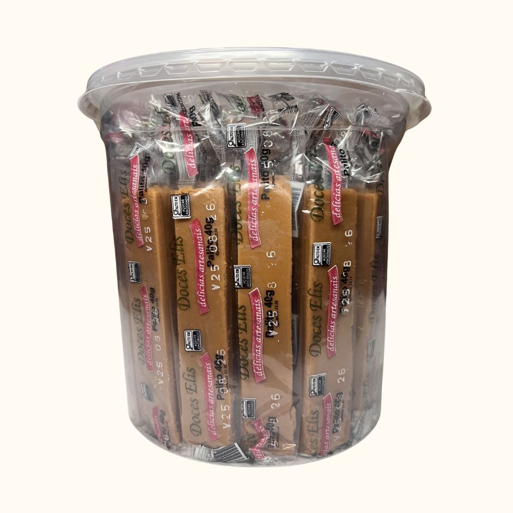 Palito de Doce de Leite Doces Elis – Pote 1,200kg com 30 Unidades