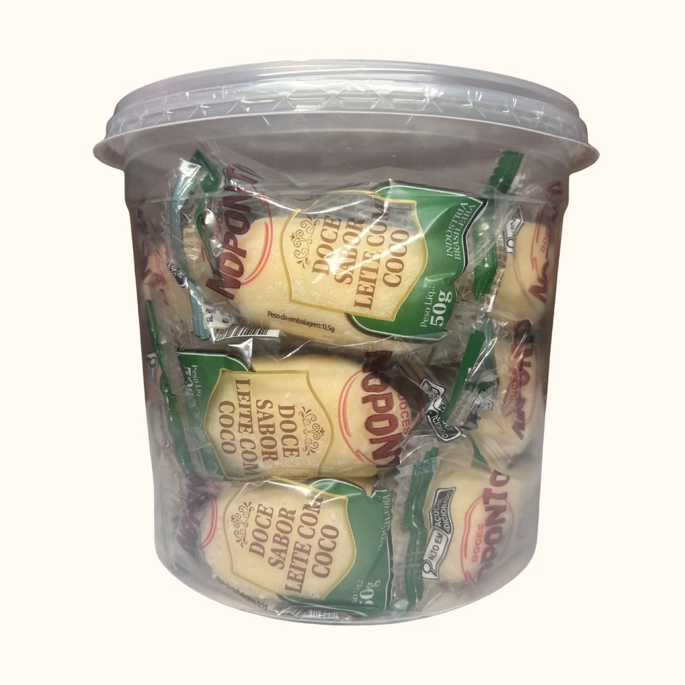 Doce NoPonto Coco - Pote 20 unidades 1,010kg