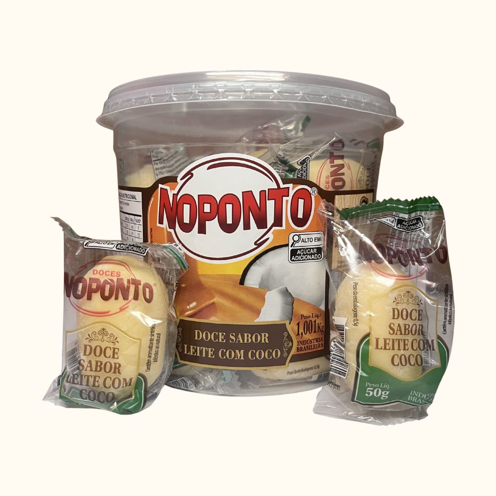 Doce NoPonto Coco - Pote 20 unidades 1,010kg