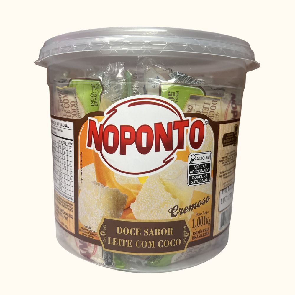 Doce de Leite com Coco Cremoso Noponto – Pote 1,010kg