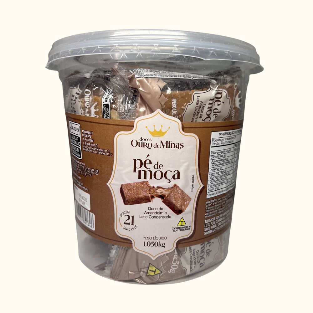 Pé de Moça Ouro de Minas – Pote com 21 Unidades (1,05kg)