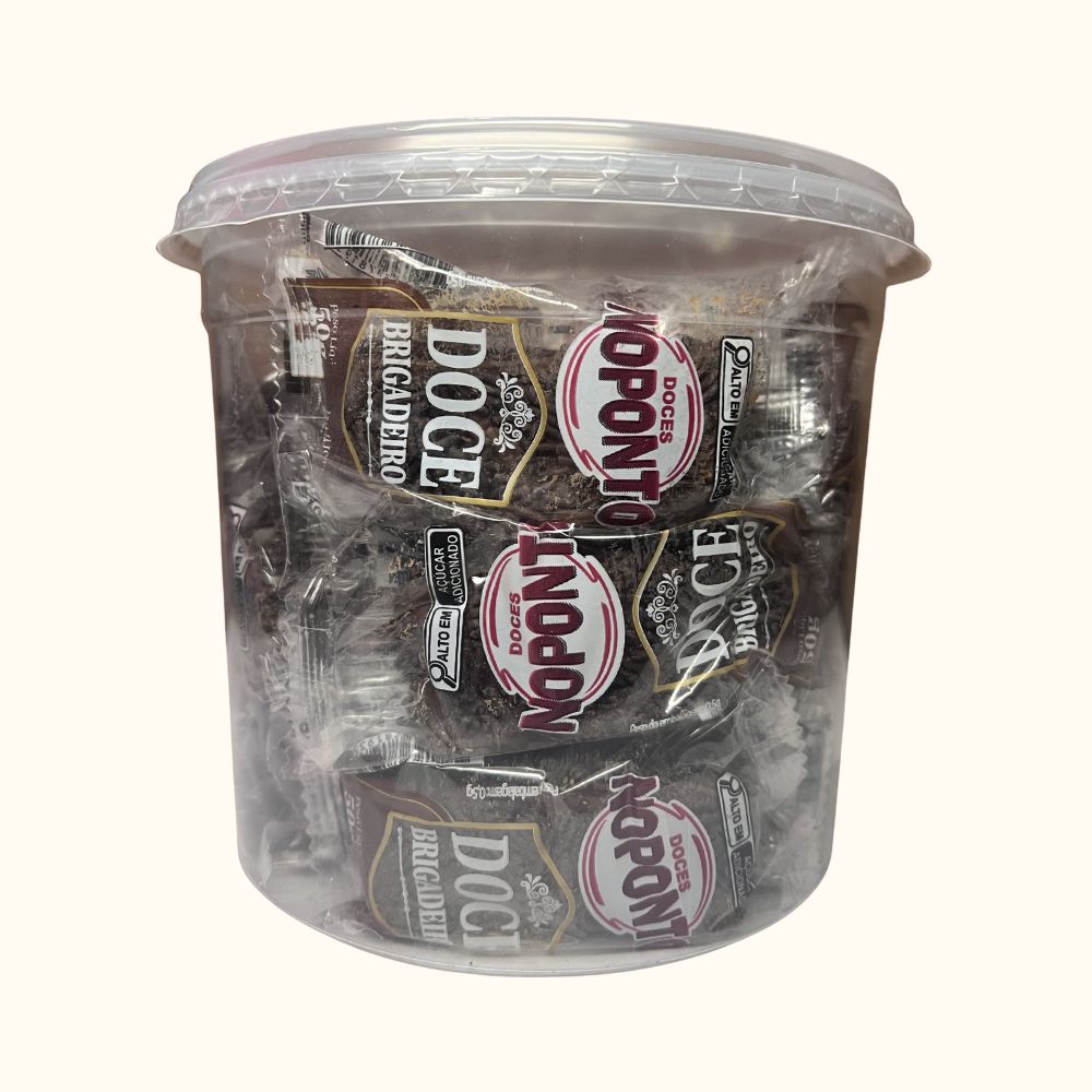 NoPonto Brigadeiro Doce de Leite com Chocolate – Pote 1kg/20unidades