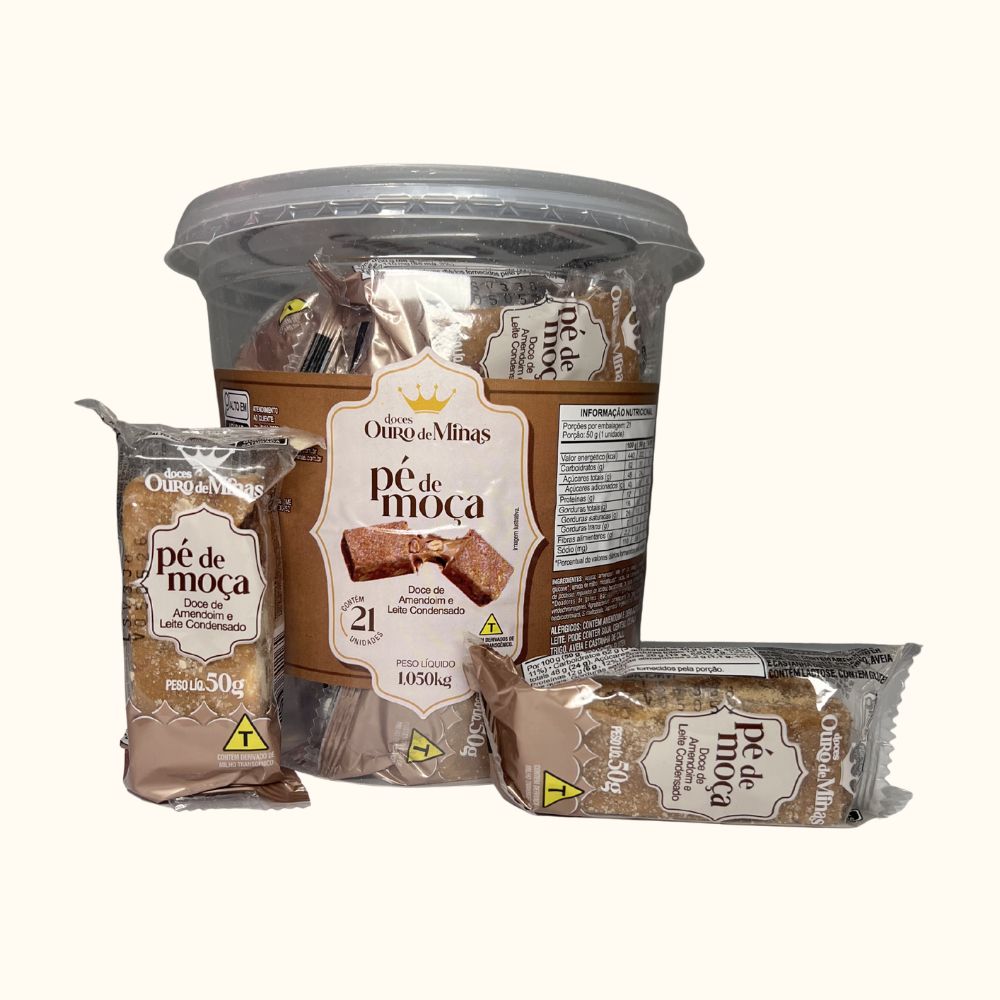 Pé de Moça Ouro de Minas – Pote com 21 Unidades (1,05kg)