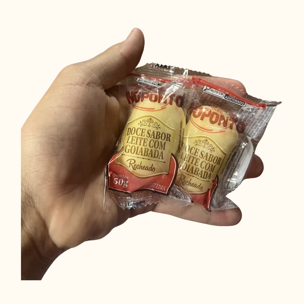 Doce de Leite Recheado com Goiabada – Pote com 20 Unidades (1kg)