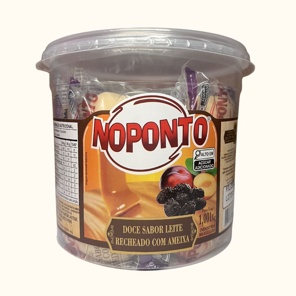Doce NoPonto Doce de Leite com Ameixa - 1kg/20unidades