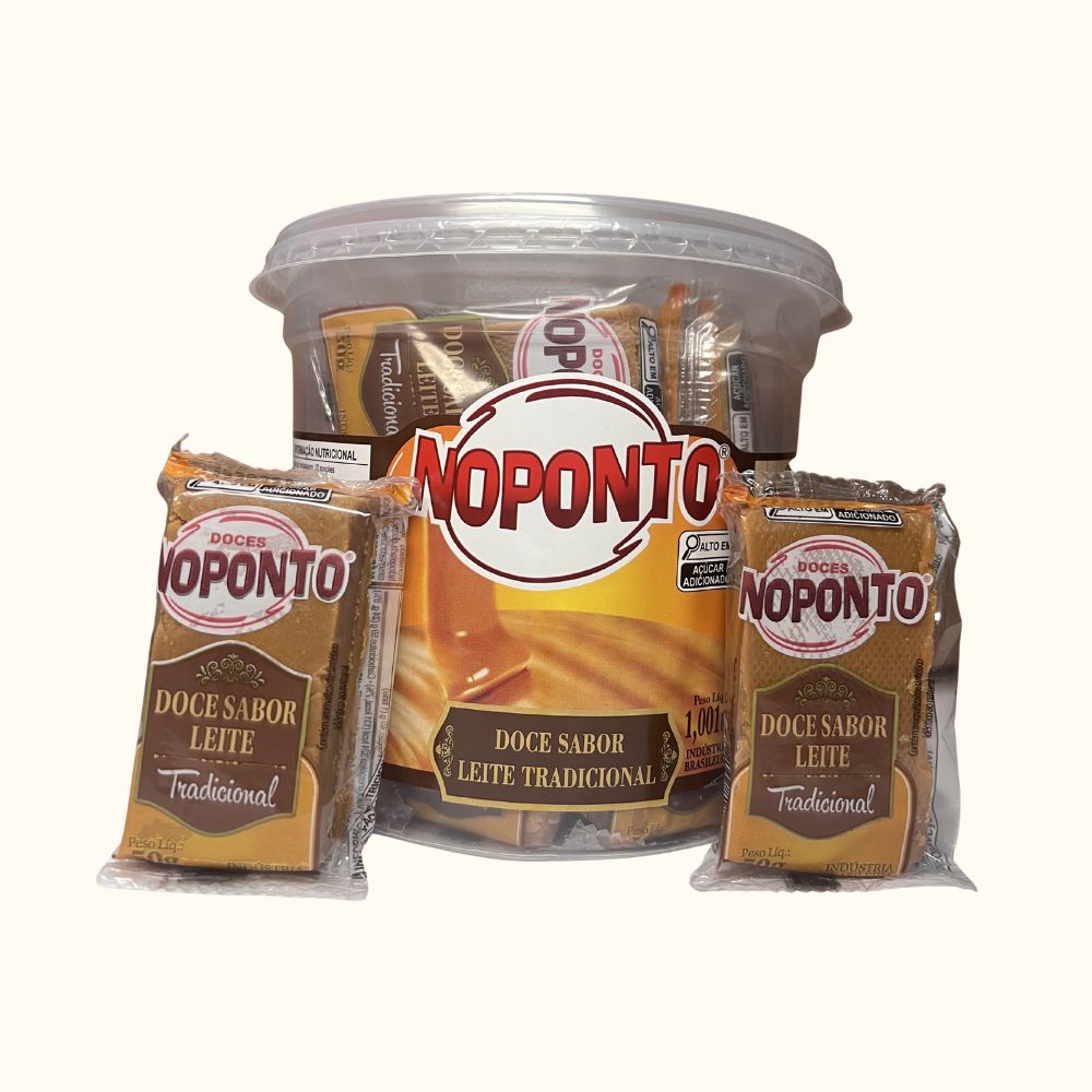 Doce Sabor Leite Tradicional NoPonto – Pote 1kg com 20 unidades