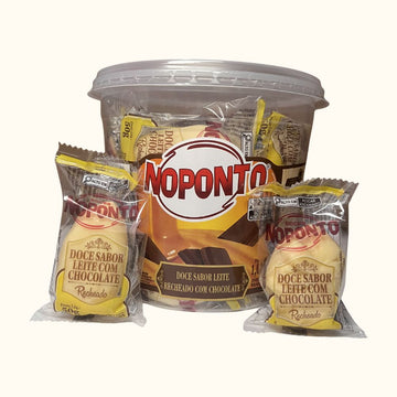 Doce de Leite Recheado com Chocolate NoPonto – Pote com 20 Unidades (1kg)