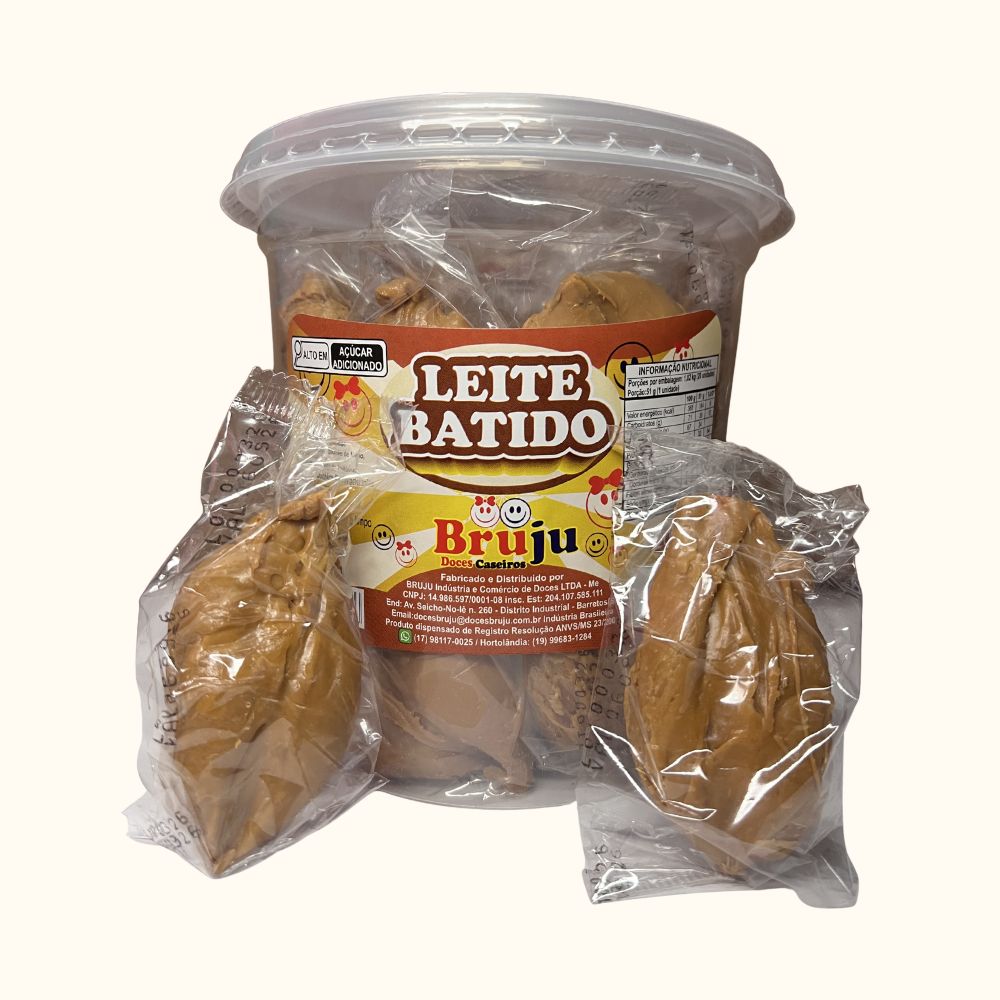 Leite Batido Tradicional – Pote 1kg com 20 Unidades