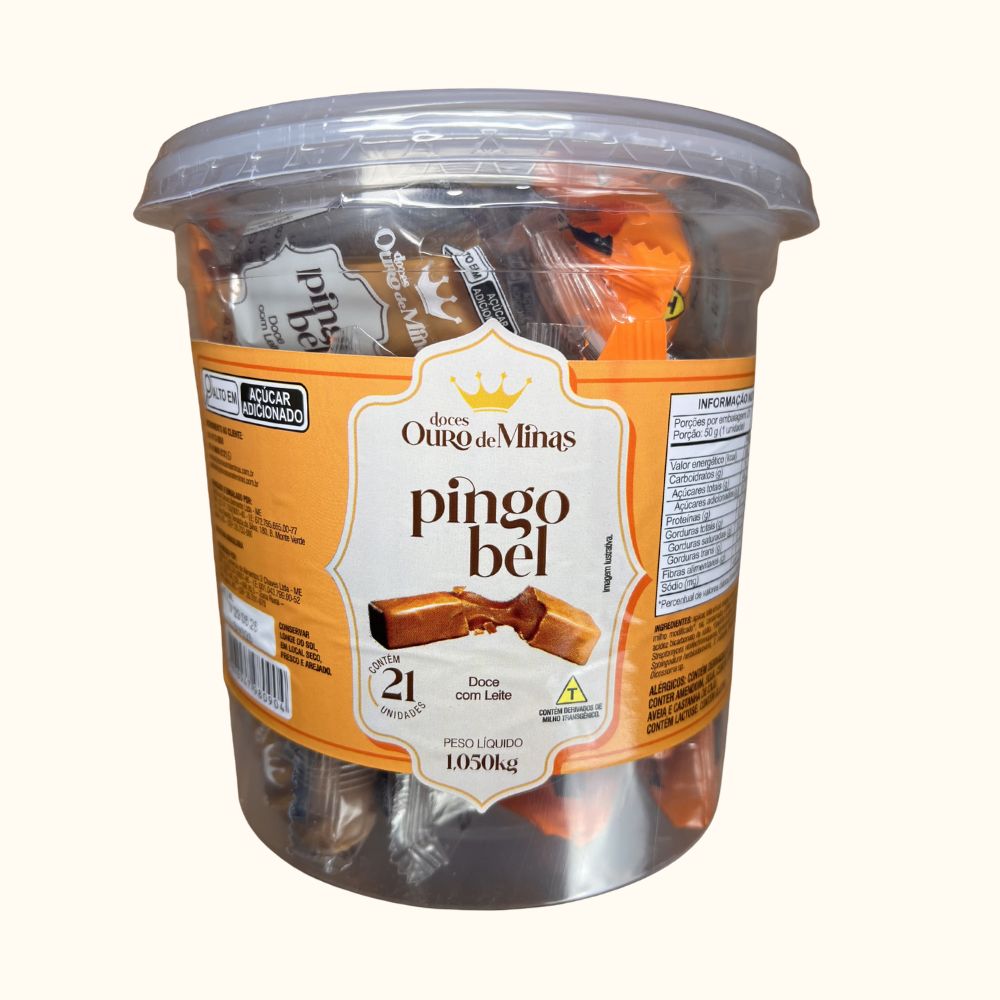 Pingo Bel Ouro de Minas – Pote com 21 Unidades (1,05kg)