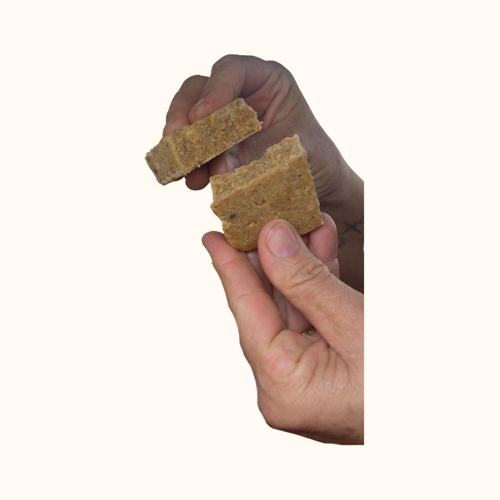 Paçoca Caseira de Amendoim 1,1kg – 20 unidades embaladas