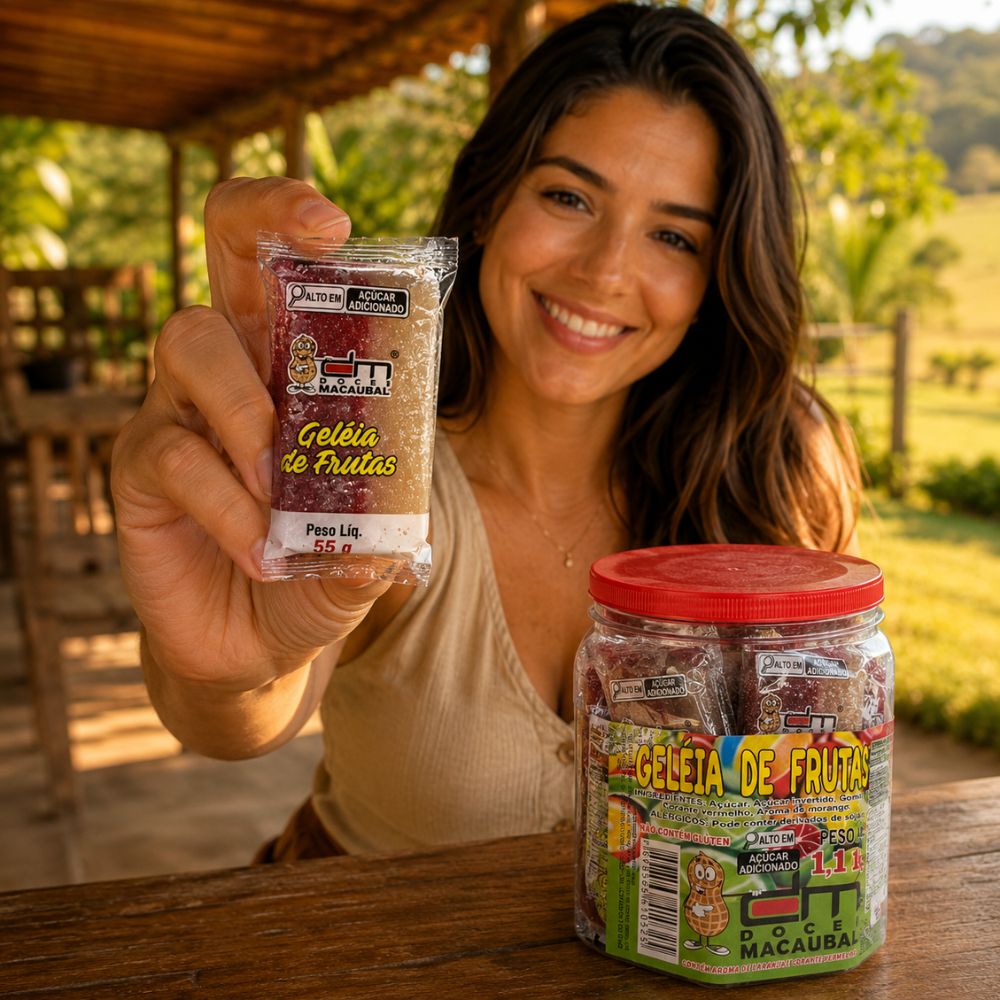 Geleia de Frutas Colorida 1,1kg – 20 unidades embaladas
