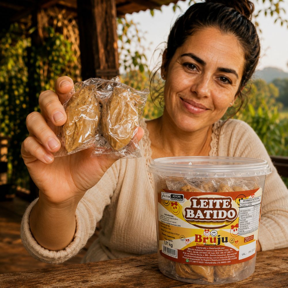 Leite Batido Tradicional – Pote 1kg com 20 Unidades