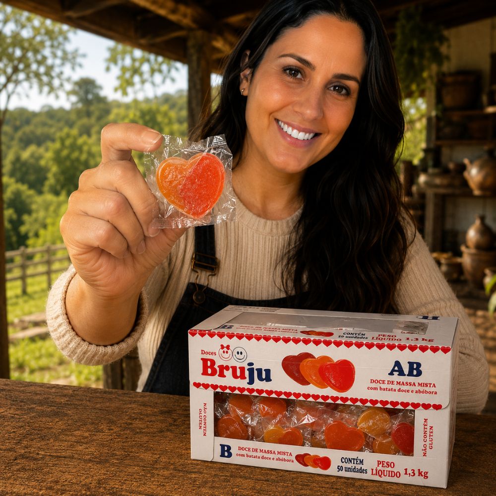 Doce de Batata Doce e Abóbora 1,3kg – 50 unidades embaladas