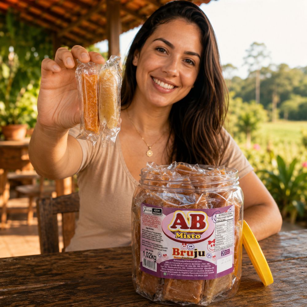 Doce AB Misto Batata Doce e Abóbora Bruju 1,02kg – 20 unidades embaladas
