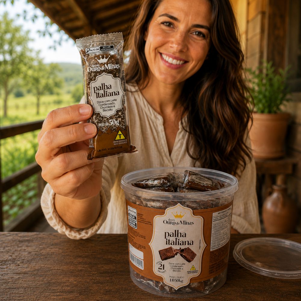 Palha Italiana Ouro de Minas 1,05kg – 21 unidades embaladas