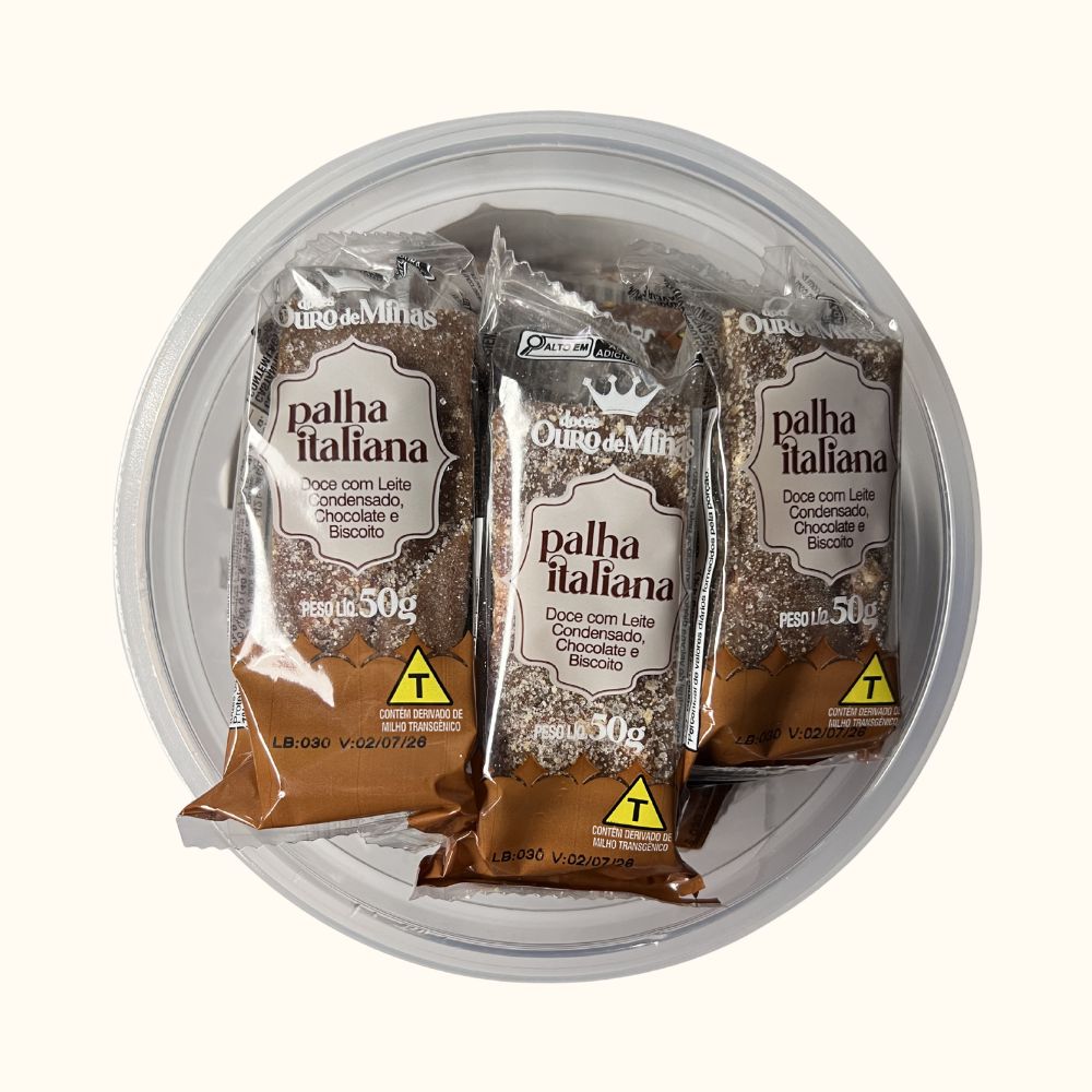 Palha Italiana Ouro de Minas – Pote com 21 Unidades (1,05kg)