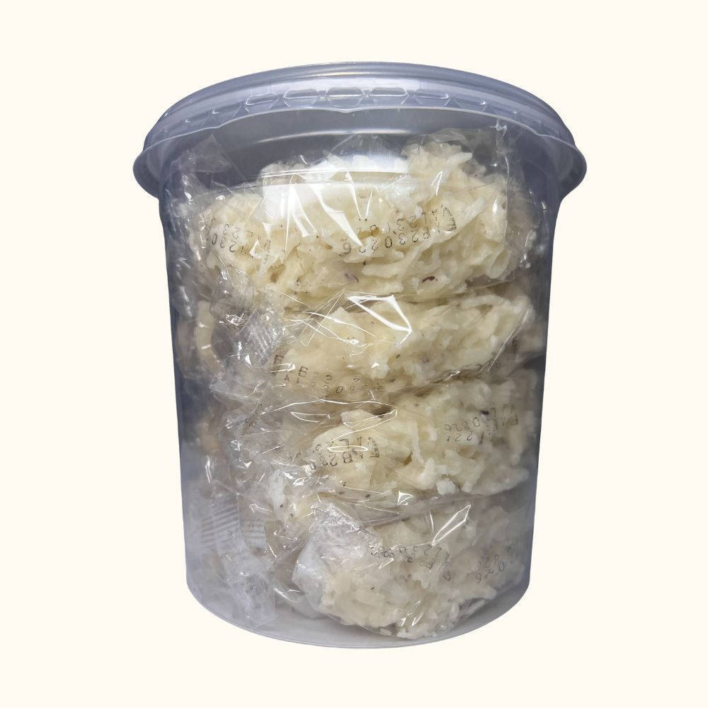 Cocada Branca Prainha – Pote com 20 Unidades (1,1kg)