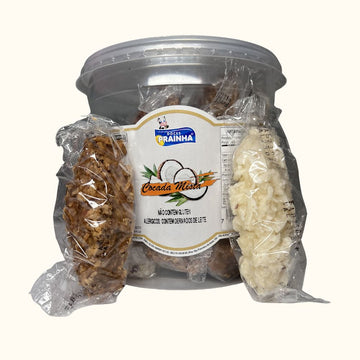 Cocada Mista Prainha – Pote com 20 Unidades (1,1kg)