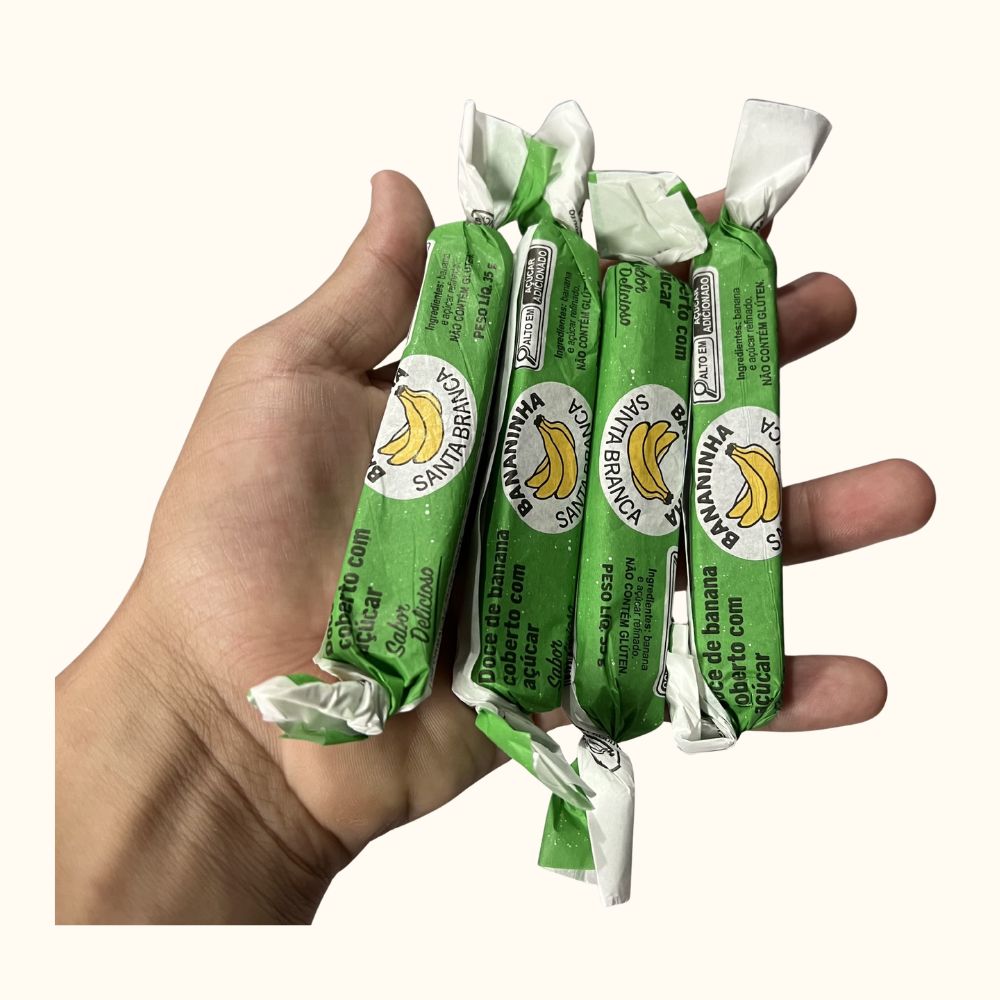 Bananinha Santa Branca – Pote com 30 Unidades (1,05kg)