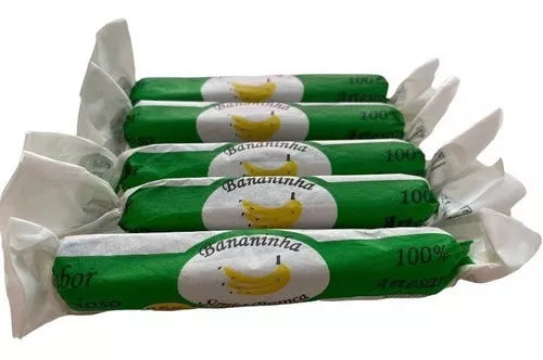 Bananinha Santa Branca 100% Artesanal- Pote Com 30 Unidades