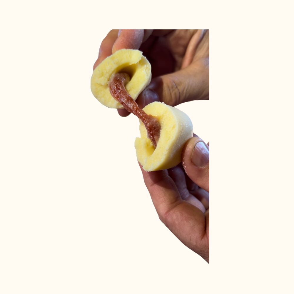 Doce de Leite Recheado com Goiabada – Pote com 20 Unidades (1kg)