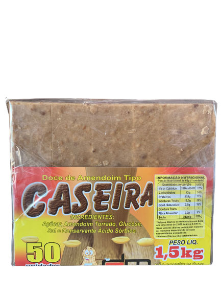 Paçoca Caseira DM - 1,5kg - Emporium Dos Doces