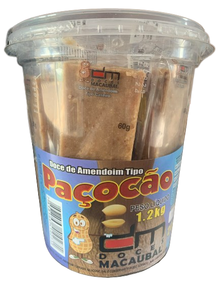 Paçocão DM - 1,2kg/20unidades - Emporium Dos Doces