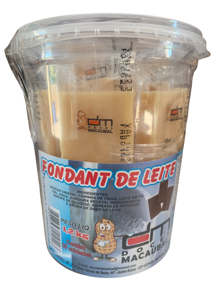 Fondant de Leite DM - 1,2kg/20unidades - Emporium Dos Doces