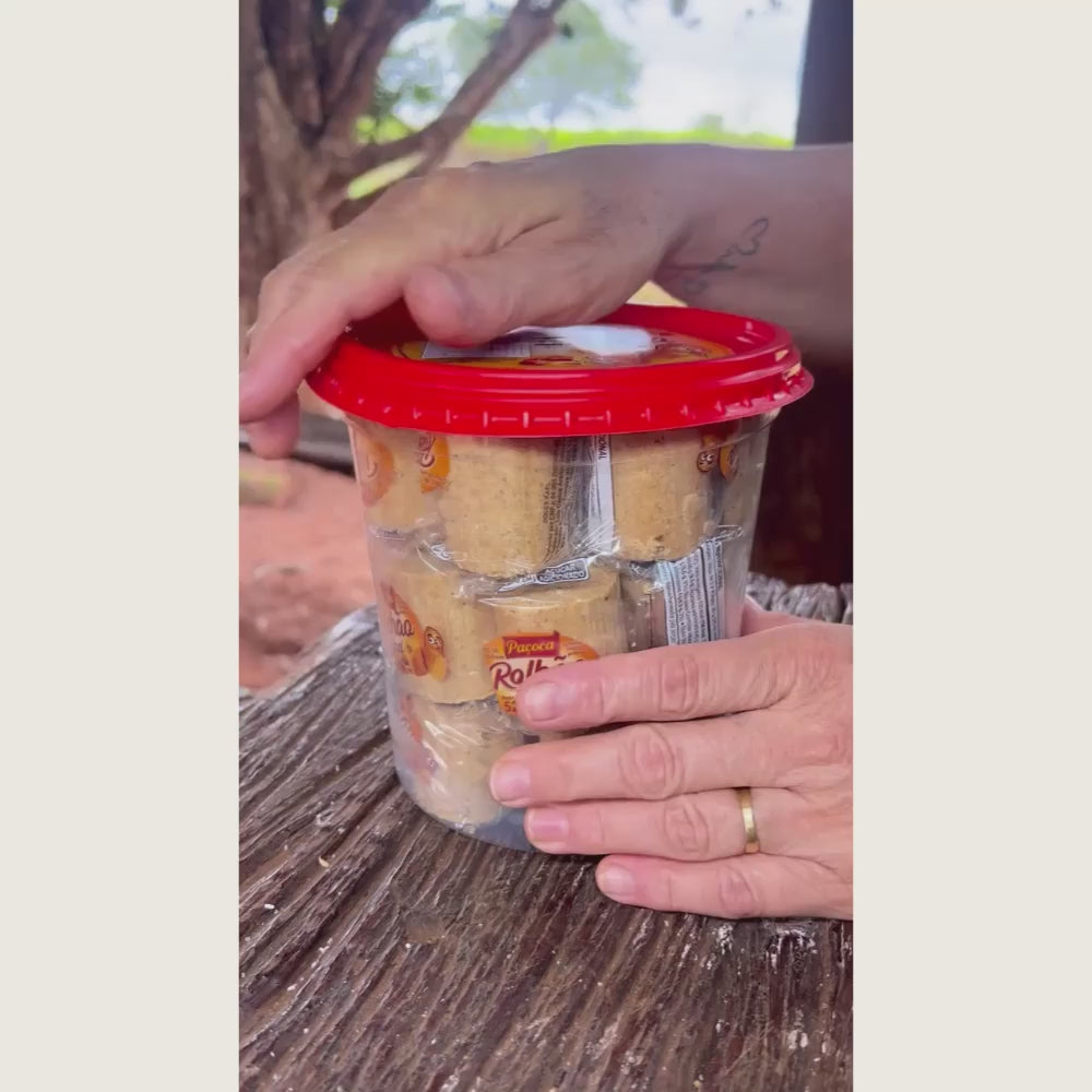 Paçoca Rolhão de Amendoim 1,1kg – 20 unidades embaladas