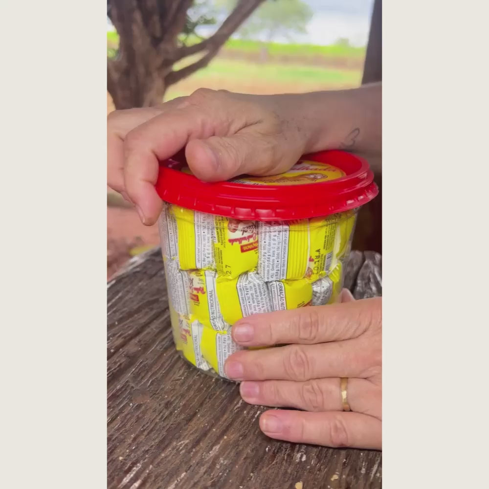 Paçoca Rolha de Amendoim 800g – 50 unidades embaladas